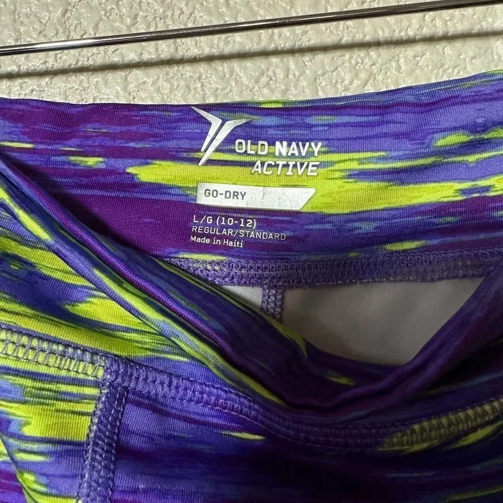 NWOT Old Navy Girl Active Dry Go Leggings Size L 10-12